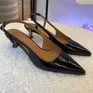 Slingback n°412 Leather Black