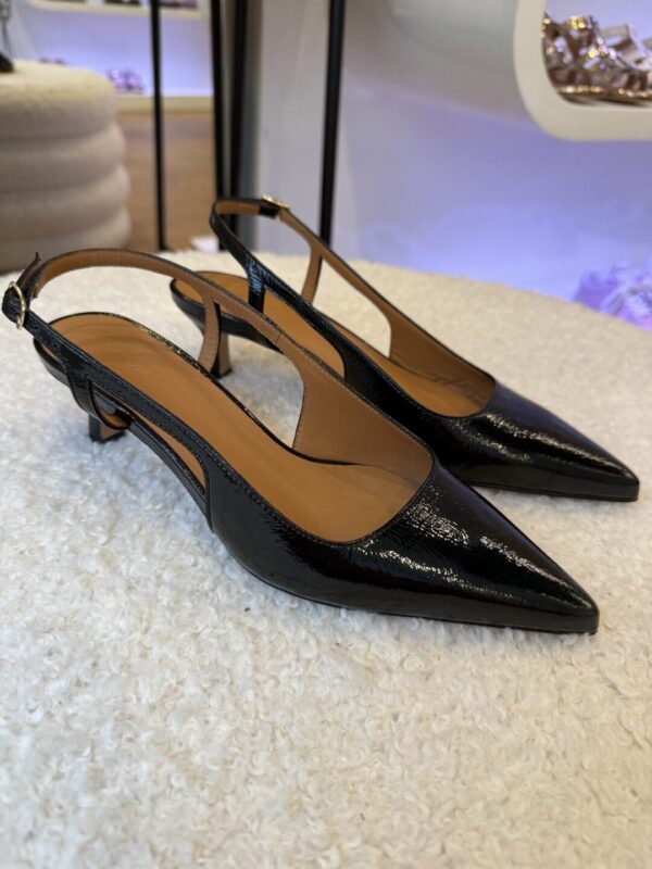 Slingback n°412 Leather Black